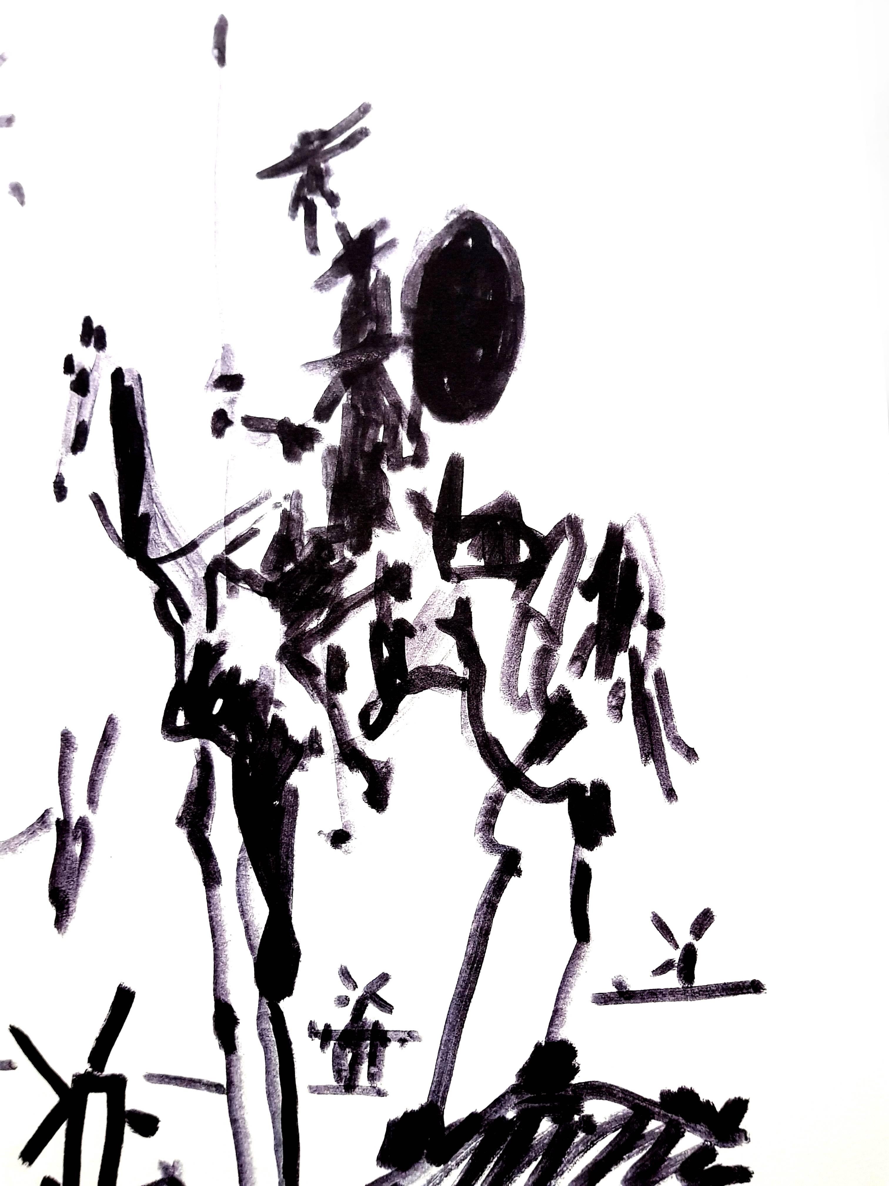 Nach Pablo Picasso – Don Quixote – Lithographie – Print von (after) Pablo Picasso