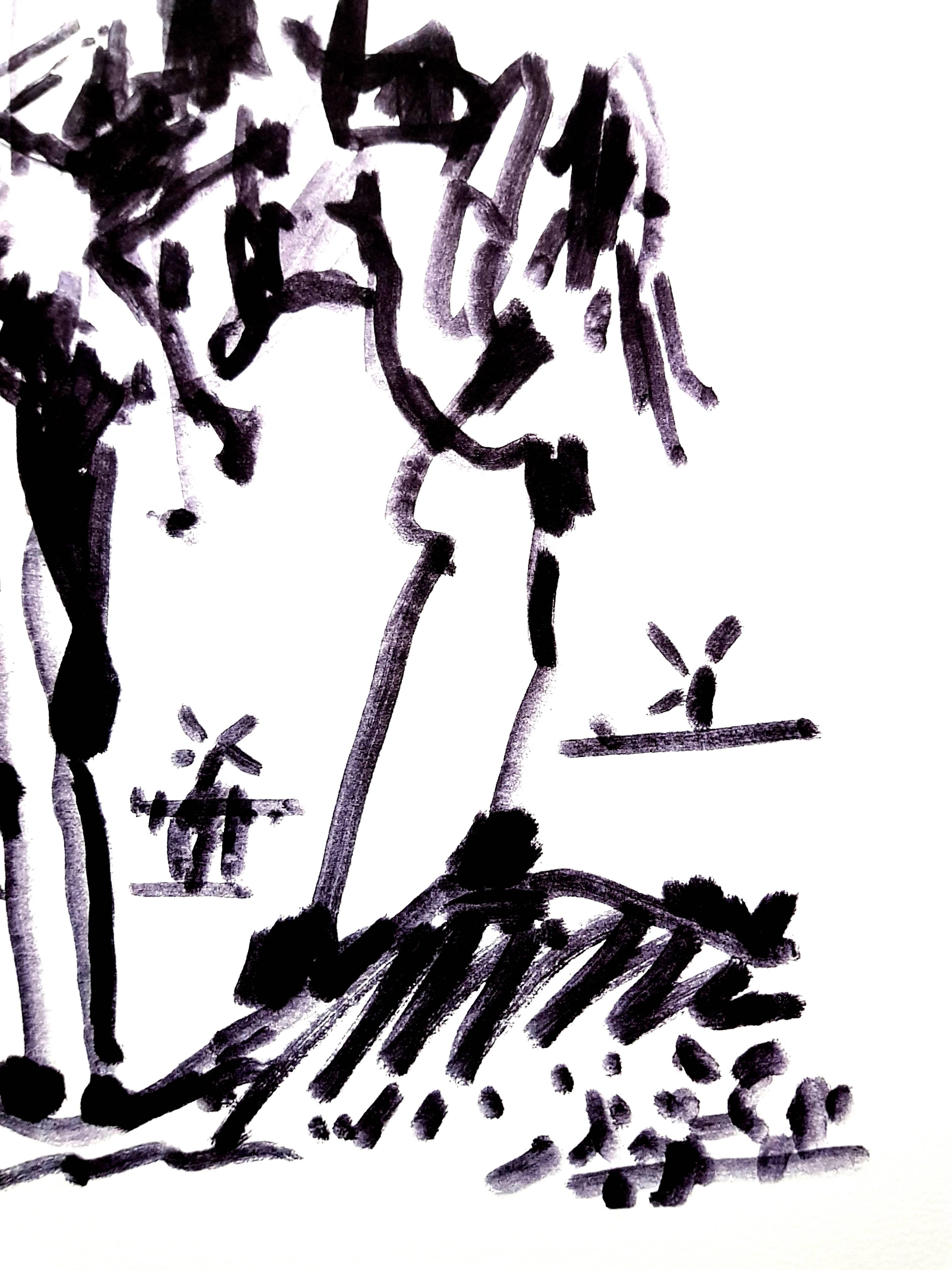 D'après PABLO PICASSO (1881-1973)
Don Quichotte
1955
Dimensions : 65 x 50 cm
Signature imprimée et date
Edition Succession Picasso, Paris (édition de reproduction posthume)
Editions de la Paix