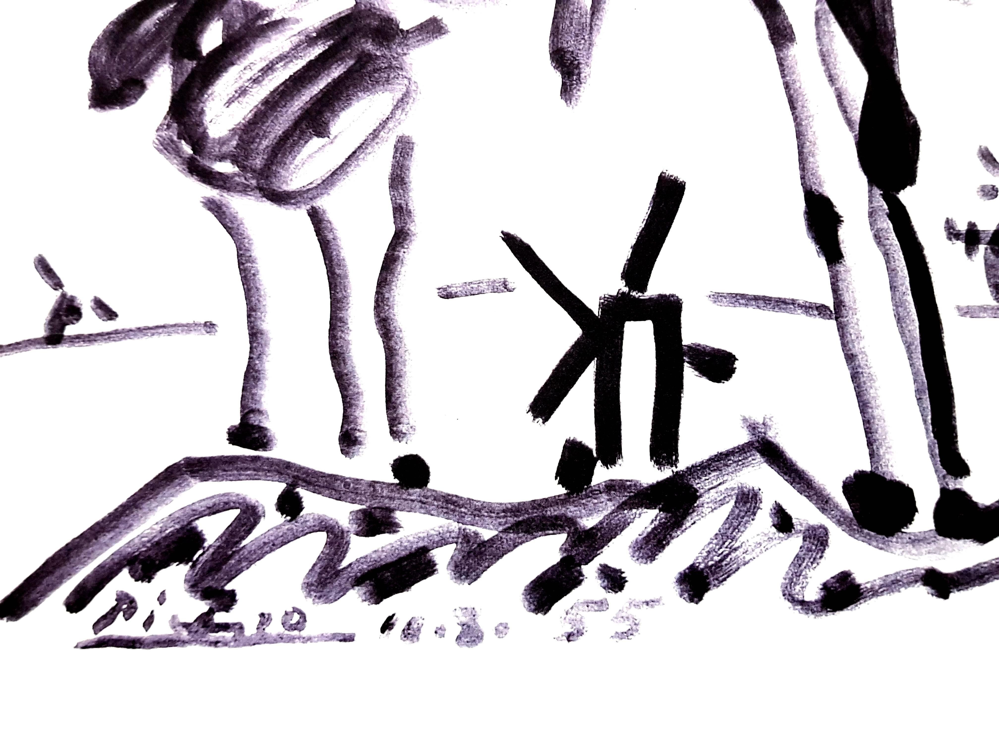 Nach Pablo Picasso – Don Quixote – Lithographie im Angebot 2