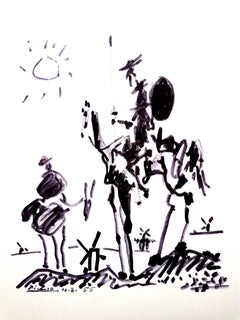 Nach Pablo Picasso – Don Quixote – Lithographie