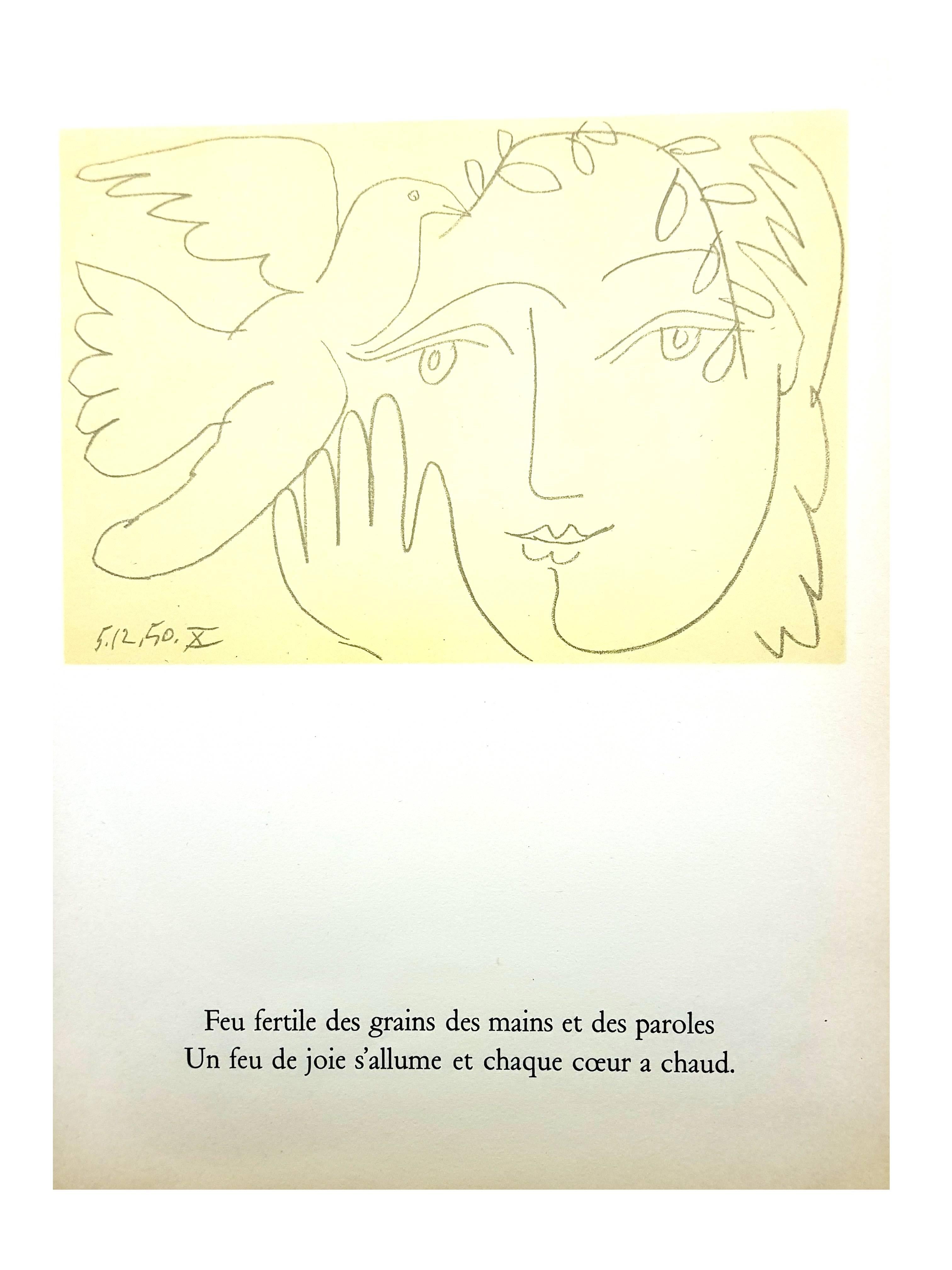 (d'après) Pablo Picasso - Face of Peace - Lithographie - Print de (after) Pablo Picasso