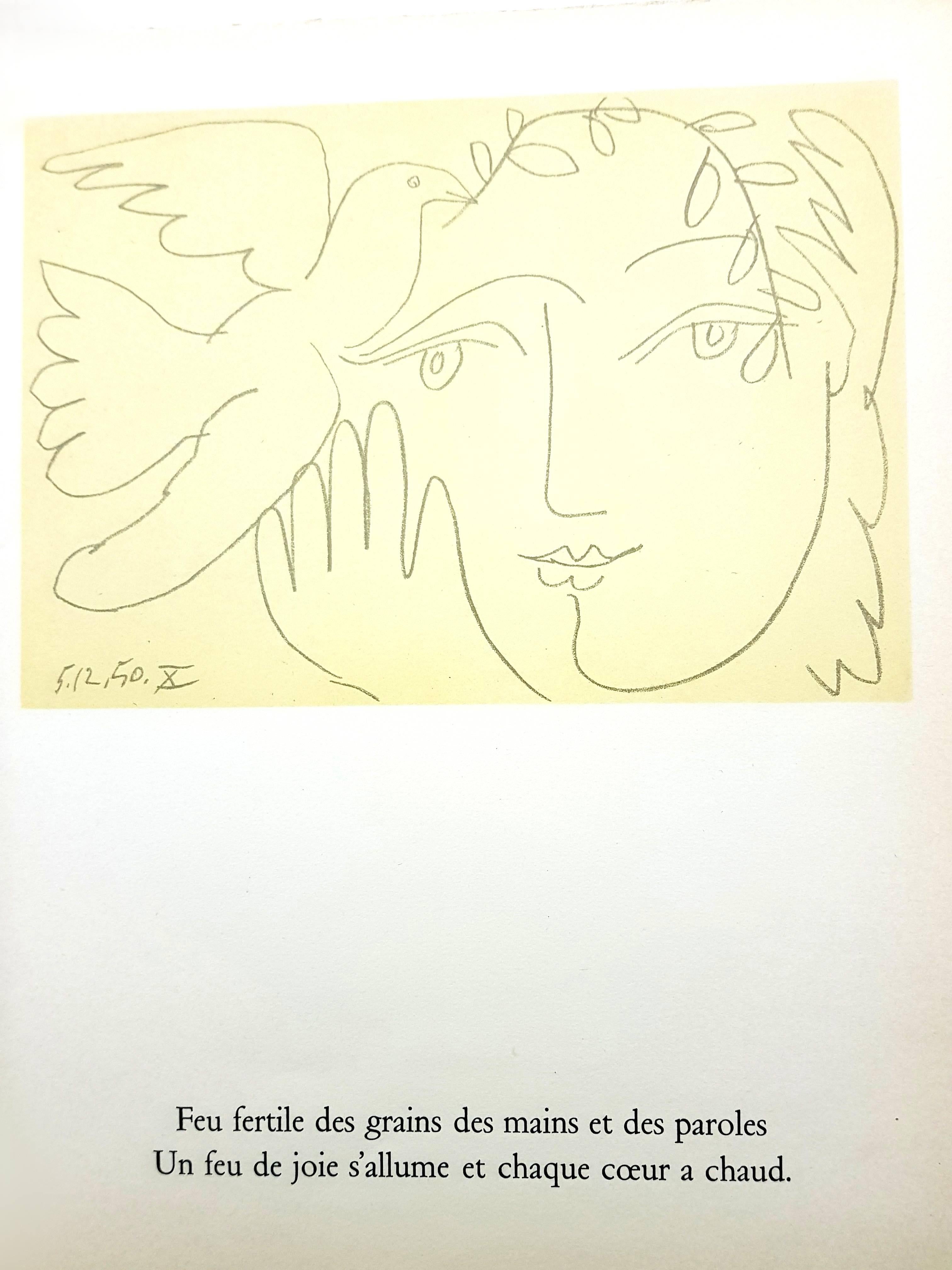 (after) Pablo Picasso - Face of Peace - Lithograph For Sale 2