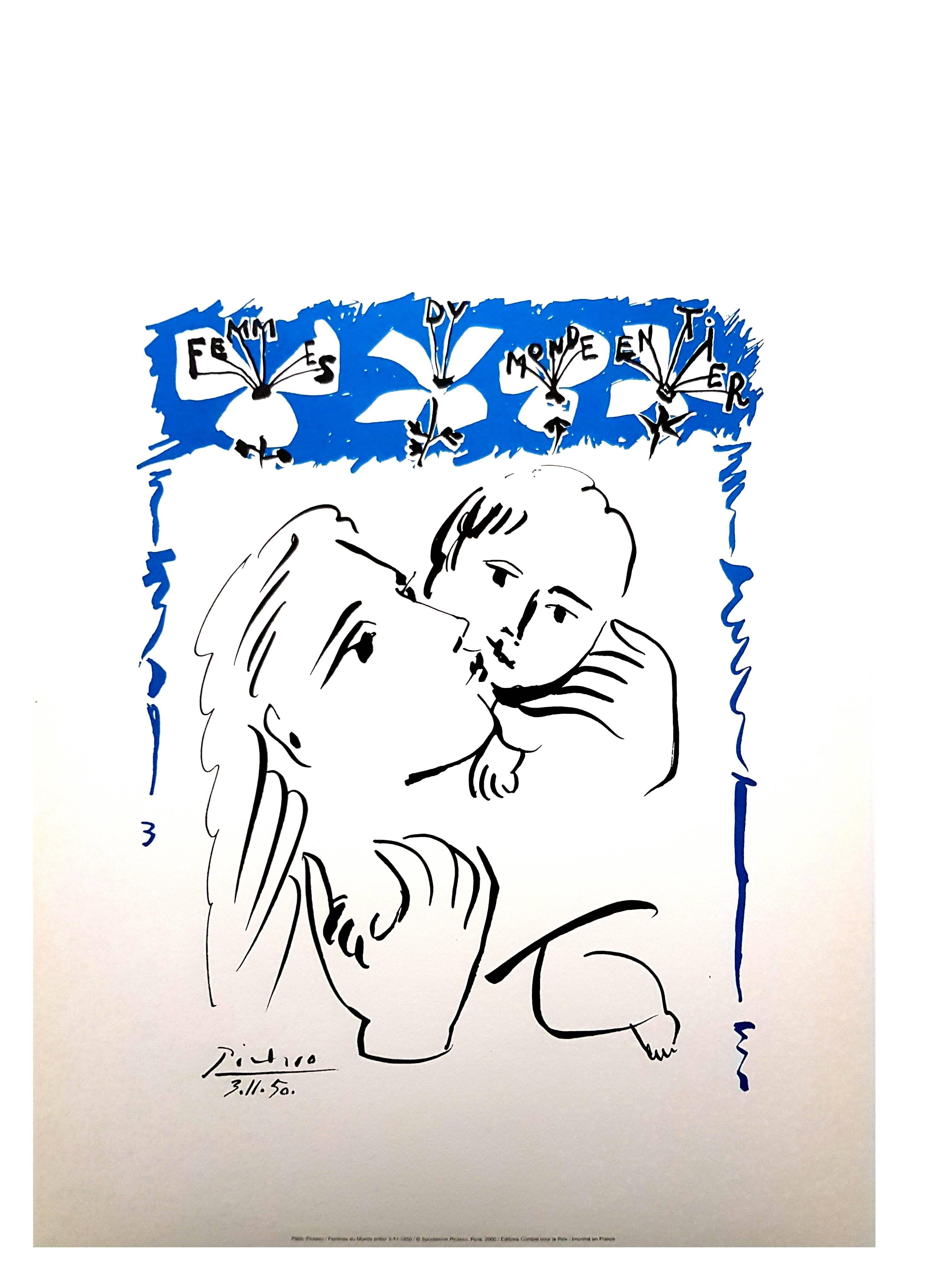 After Pablo Picasso - Mother and Child - Lithograph 4