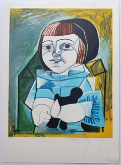 (d'après) Pablo Picasso -- Paloma en Bleu