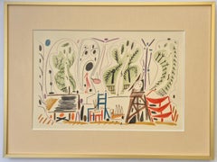 (after) Pablo Picasso -- Studio Interior with Sculpture Easel