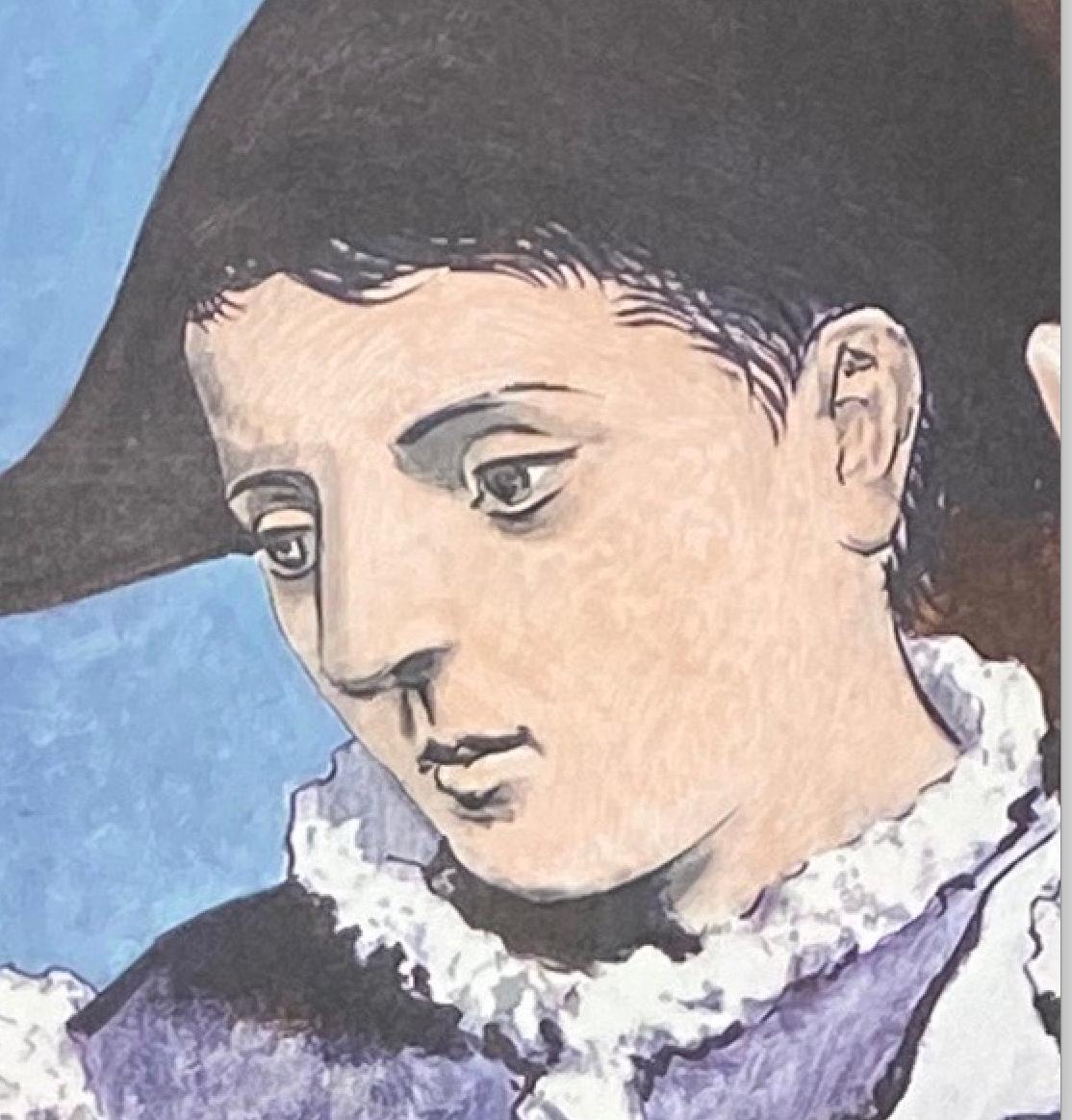 Arlequin au miroir 1923 - offset litho sur papier d'après Pablo Picasso en vente 2