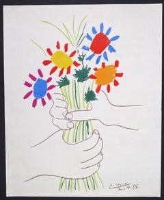 Bouquet of Peace - Vintage Offset Poster Stockholm Peace Conference - 1958