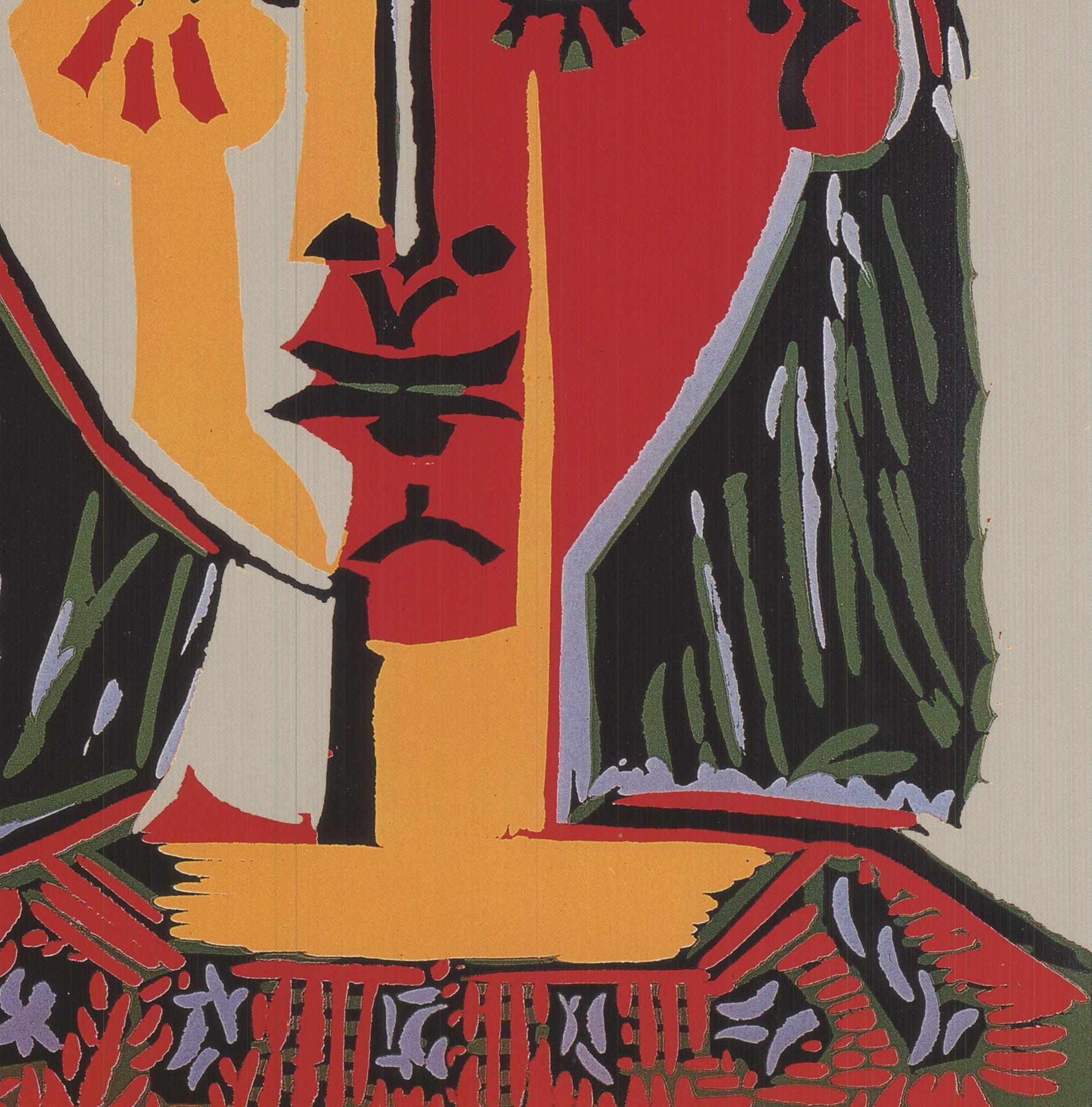 Bust einer Frau mit Hut – Print von (after) Pablo Picasso