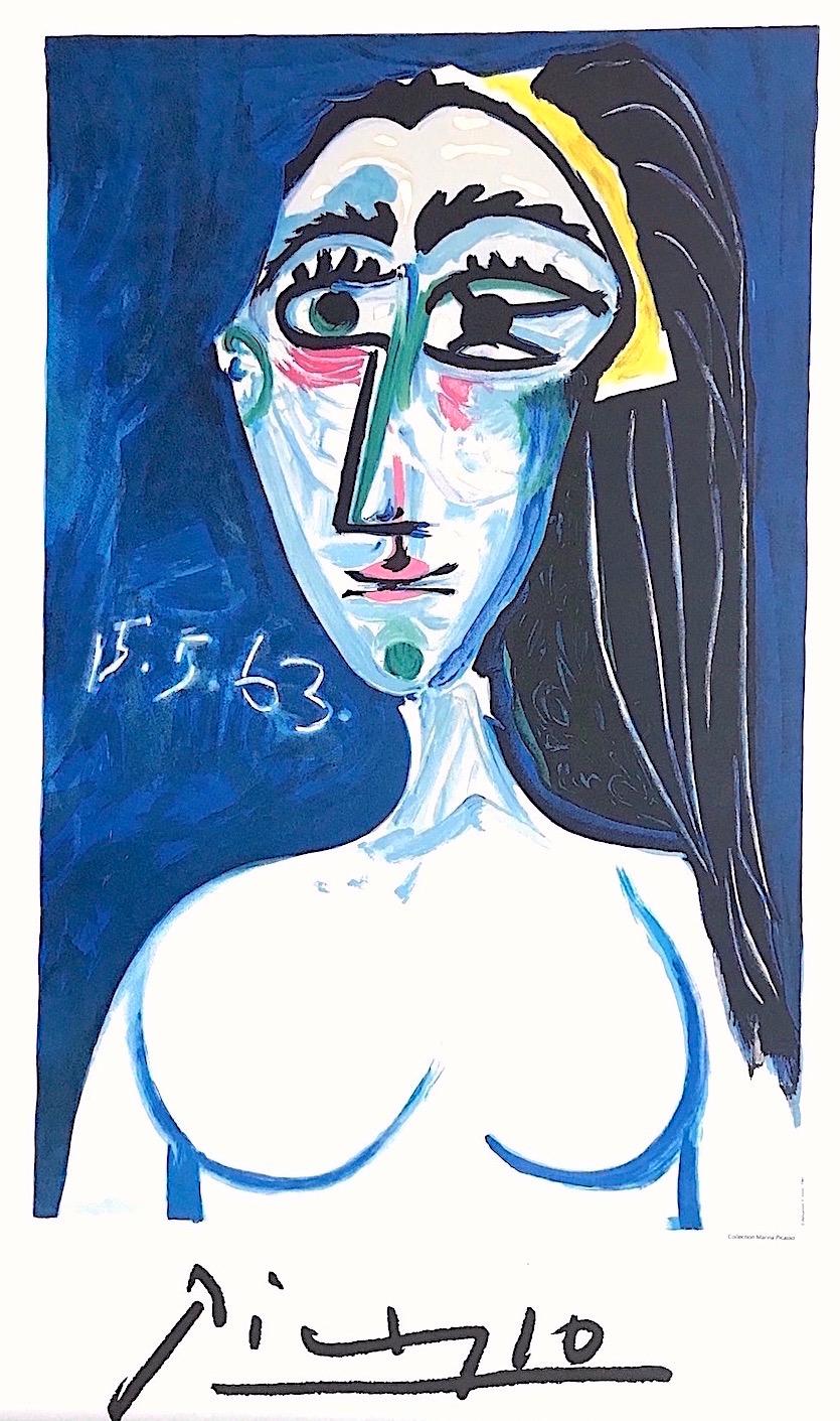 Artist: Pablo Picasso, After, Spanish (1881 - 1973)
Title: BUSTE DE FEMME NUE FACE(Jacqueline Roque), #1
Year of Original Artwork: 1963
Medium: Lithograph on Coventry Paper, 100% acid free
Edition of 1000, unnumbered, estate approved printed