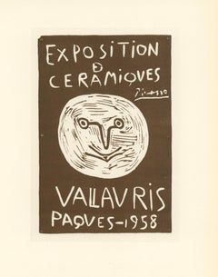 Affiche de lithographie « Céramiques Paques »
