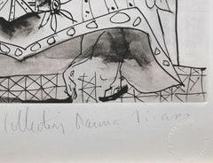 Chevalier En Armure, Page Et Femme Nue (Marina Picasso Estate signed lithograph)