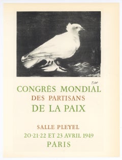 Lithographieplakat „Congres Mondial des Partisans de la Paix“