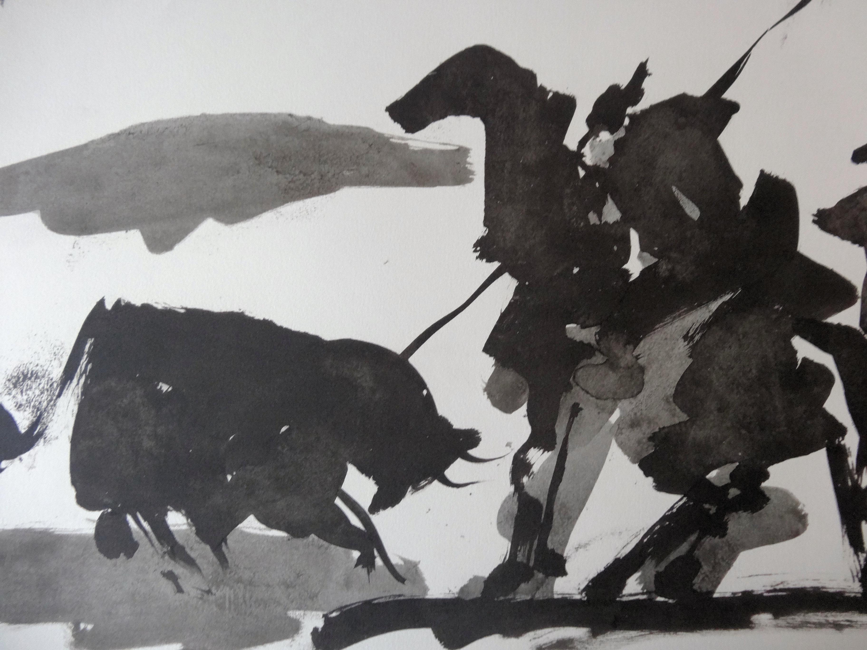 Corrida : Picador - Lithograph - Modern Print by (after) Pablo Picasso