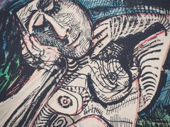 Couple Resting after the Bath - Lithograph (Mourlot 1971)