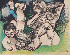 Couple Resting after the Bath - Lithograph (Mourlot 1971)