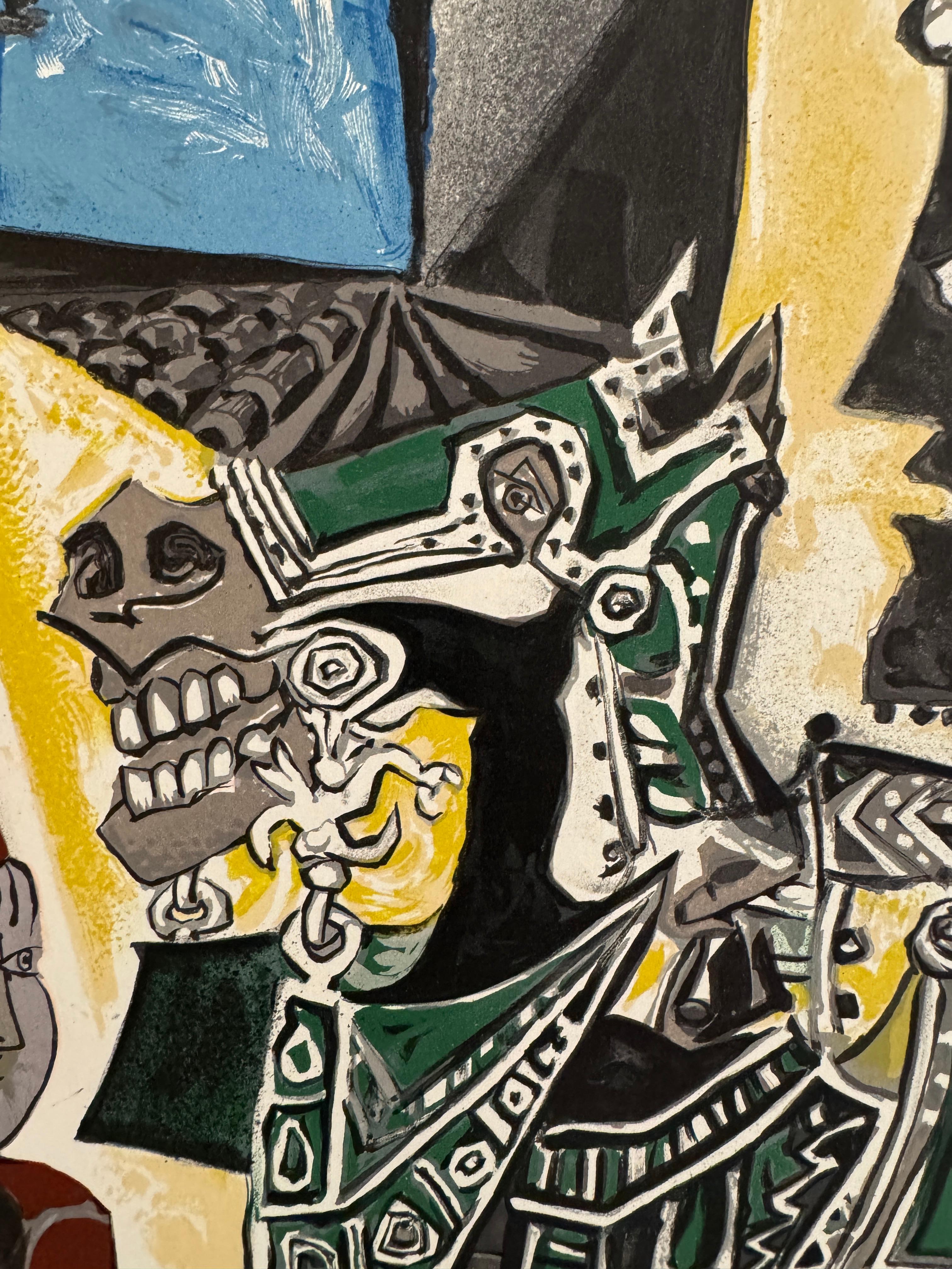 Deux Périodes - Maison de la Pensée Francaise (after) Pablo Picasso, Lithograph For Sale 2