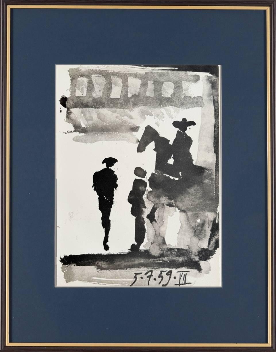 (after) Pablo Picasso Print - Don Quichote, Lithograph, Modern, 1961, Framed, Excellent