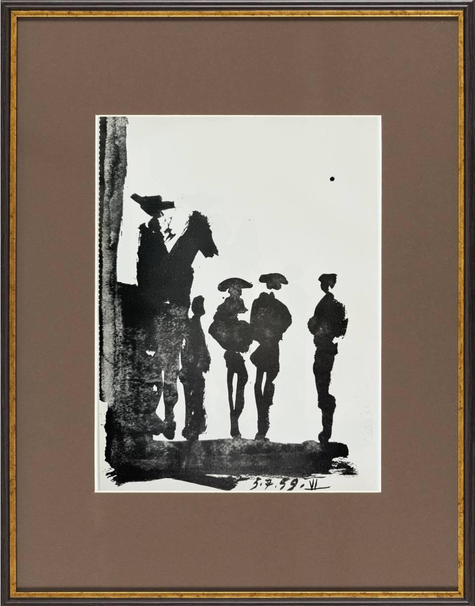 (after) Pablo Picasso Print - Don Quichote, Lithograph, Modern, 1961, Framed, Excellent