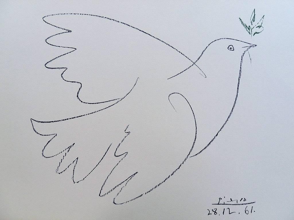 (after) Pablo Picasso Animal Print - Dove of Peace - Lithograph