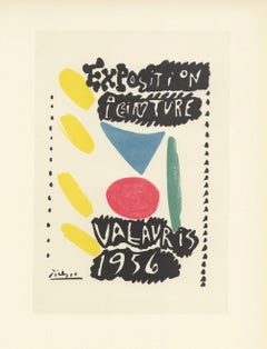 Affiche lithographique « Exposition Peinture Vallauris »