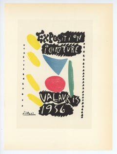 "Exposition Peinture Vallauris" lithograph poster