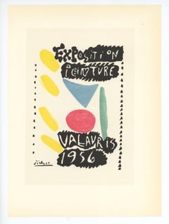 "Exposición Peinture Vallauris" cartel litográfico