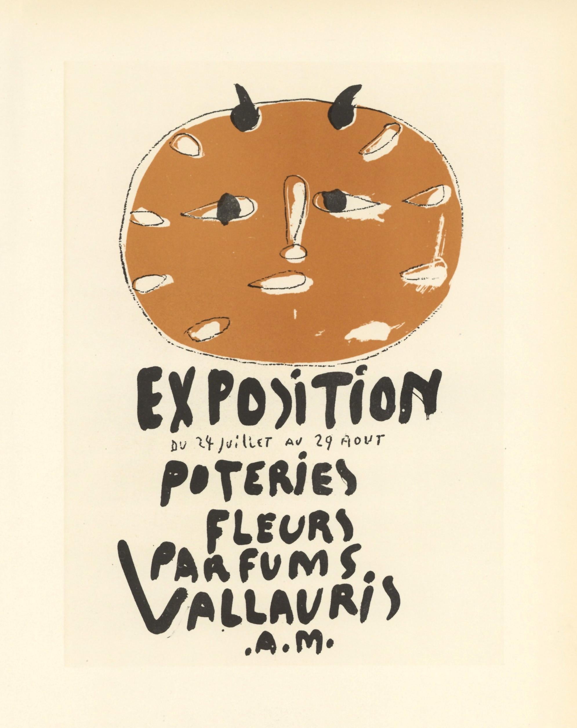 "Exposition Poteries, Fleurs, Parfums" lithograph poster - Print by (after) Pablo Picasso