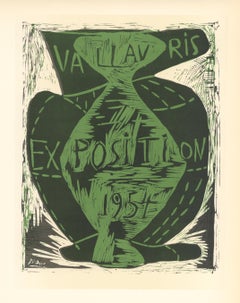 Affiche en lithographie « Exposition Vallauris »