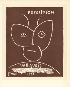 Affiche en lithographie « Exposition Vallauris »