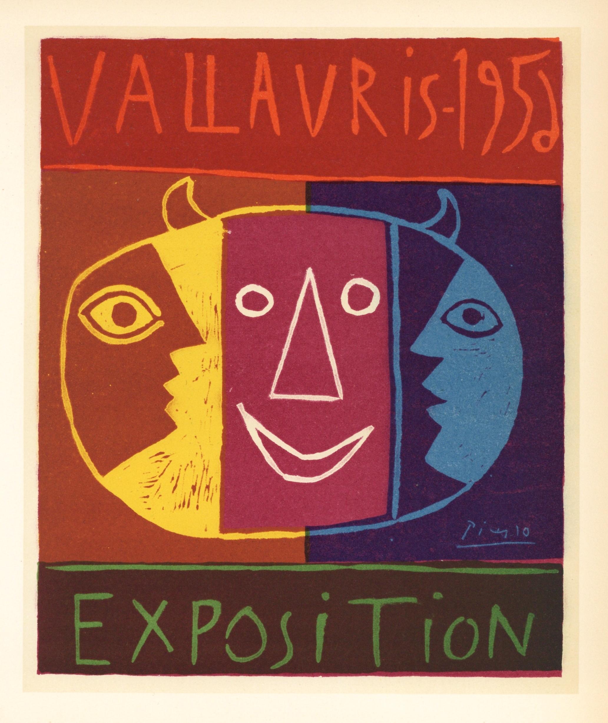 "Exposition Vallauris" lithograph poster - Print by (after) Pablo Picasso