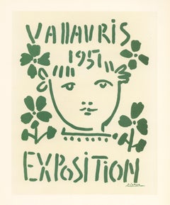 Vintage "Exposition Vallauris" lithograph poster