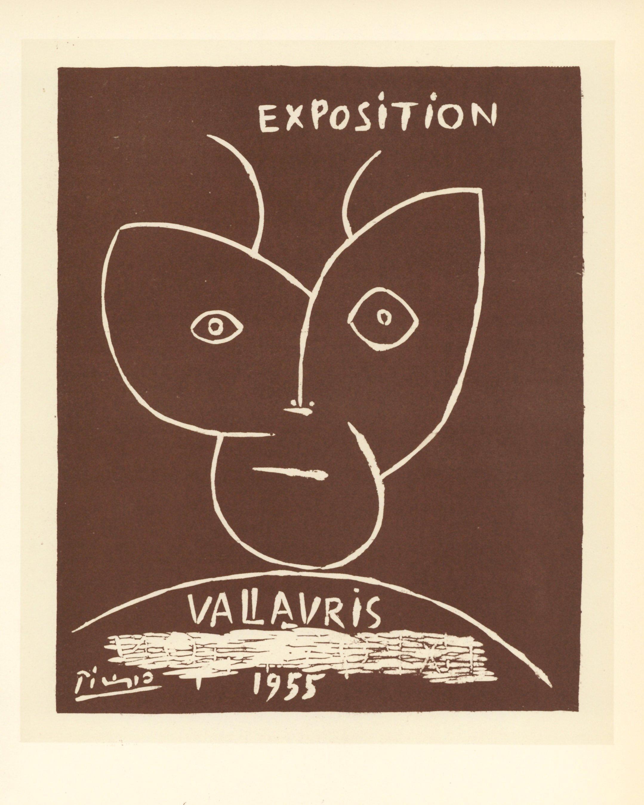 "Cartel litografía "Exposición Vallauris - Print de (after) Pablo Picasso