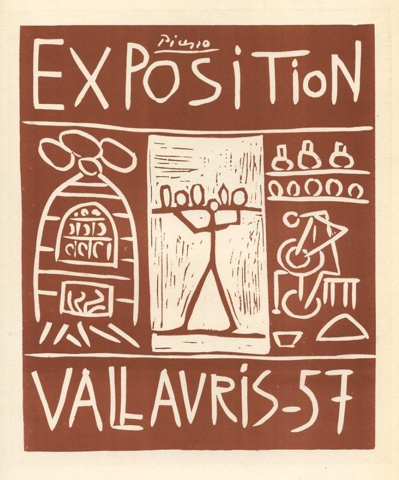 "Cartel litografía "Exposición Vallauris - Print de (after) Pablo Picasso