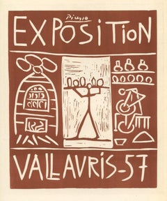"Cartel litografía "Exposición Vallauris