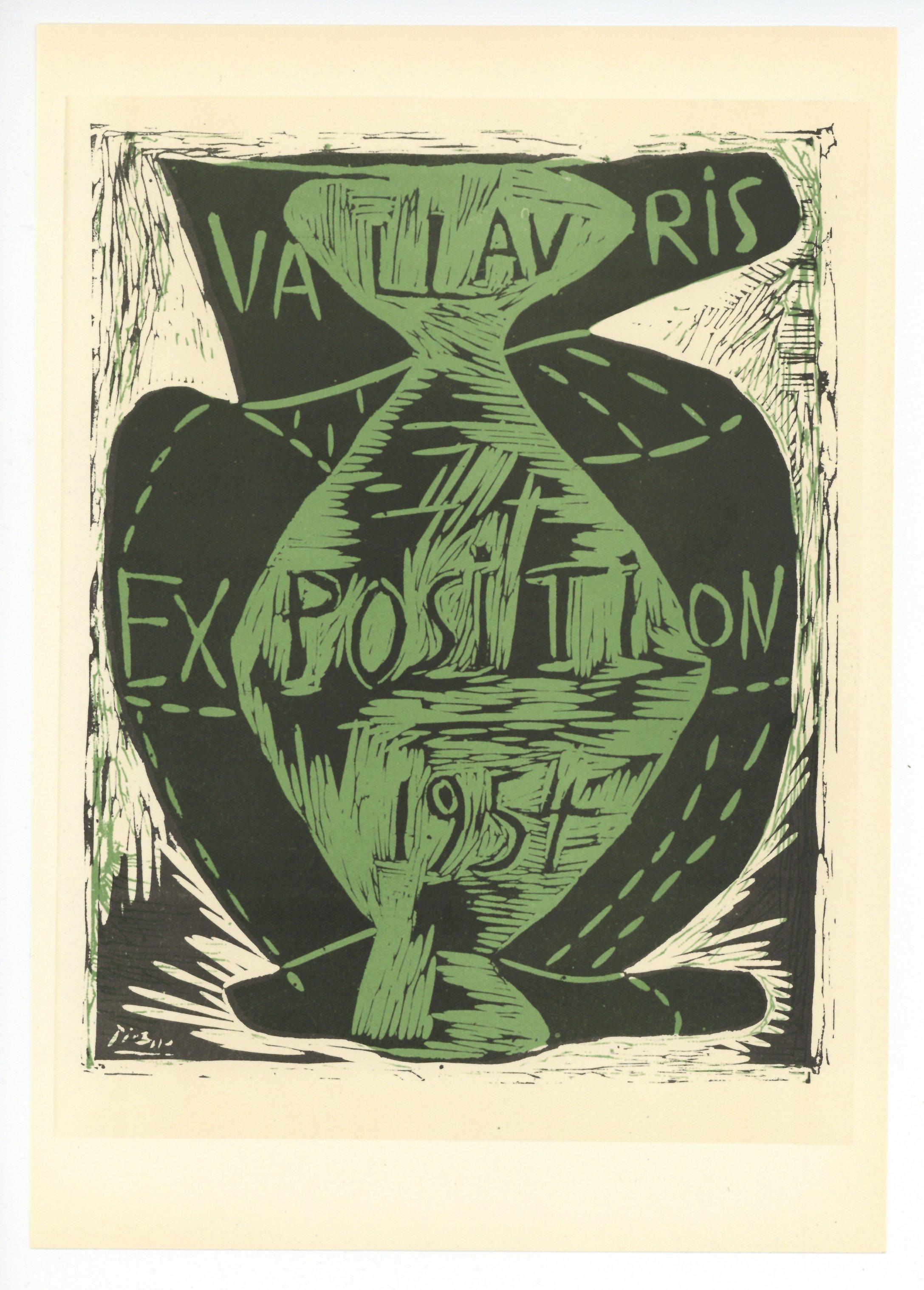 "Exposition Vallauris" lithograph poster - Print by (after) Pablo Picasso