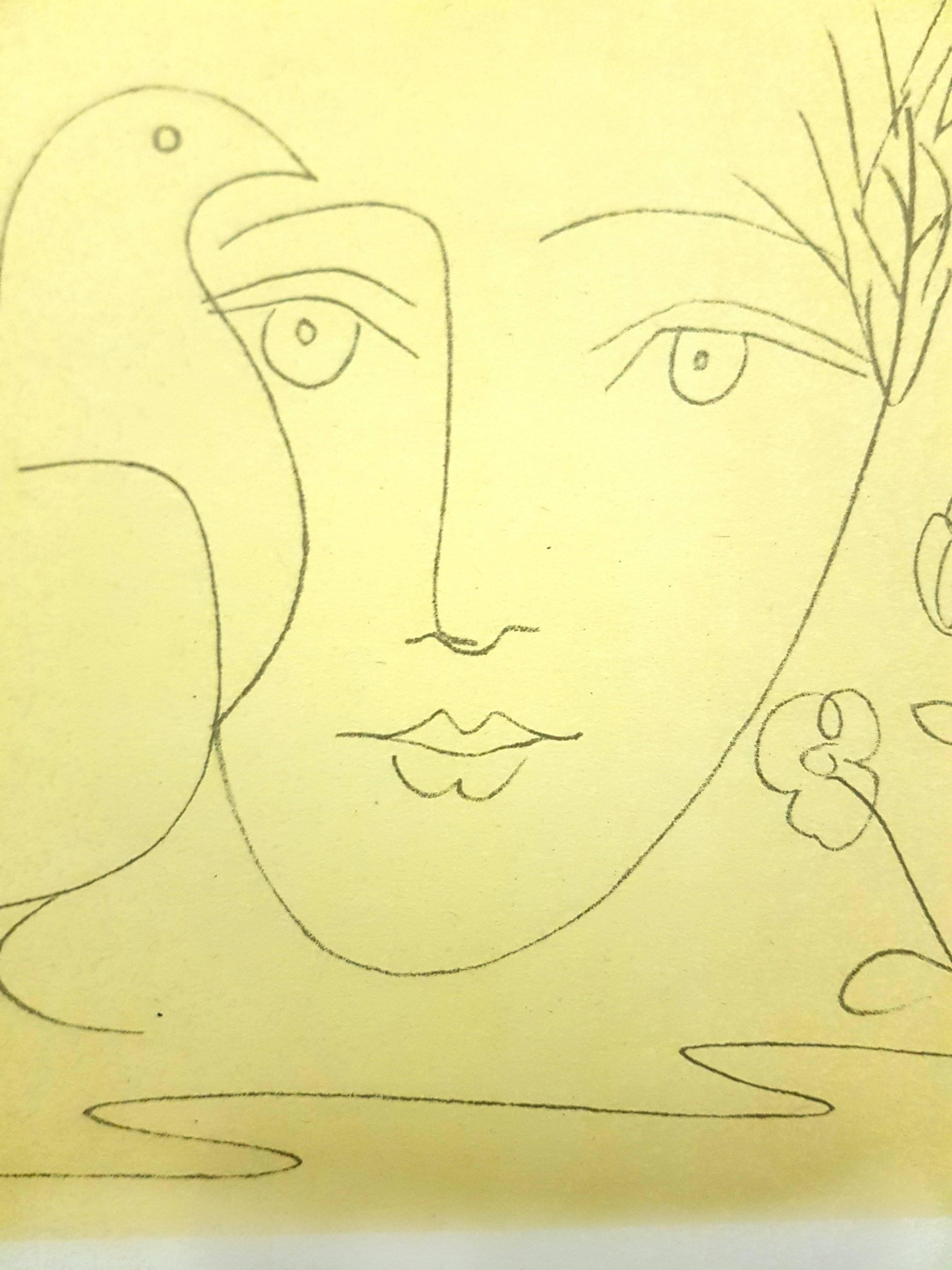 Face of Peace - Lithograph - Modern Print by (after) Pablo Picasso