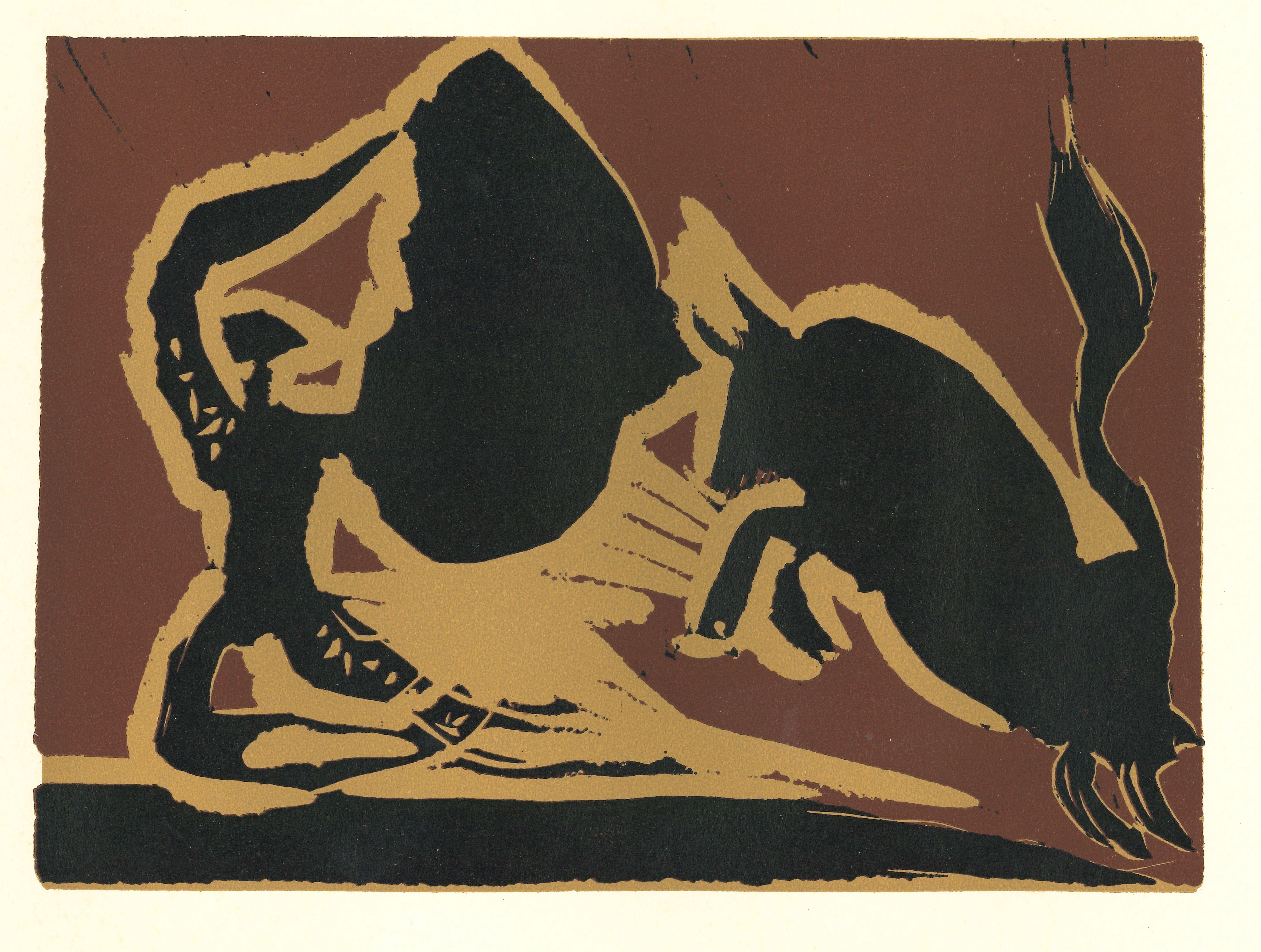 Farol – Linolschnitt nach Pablo Picasso – 1962 – Print von (after) Pablo Picasso