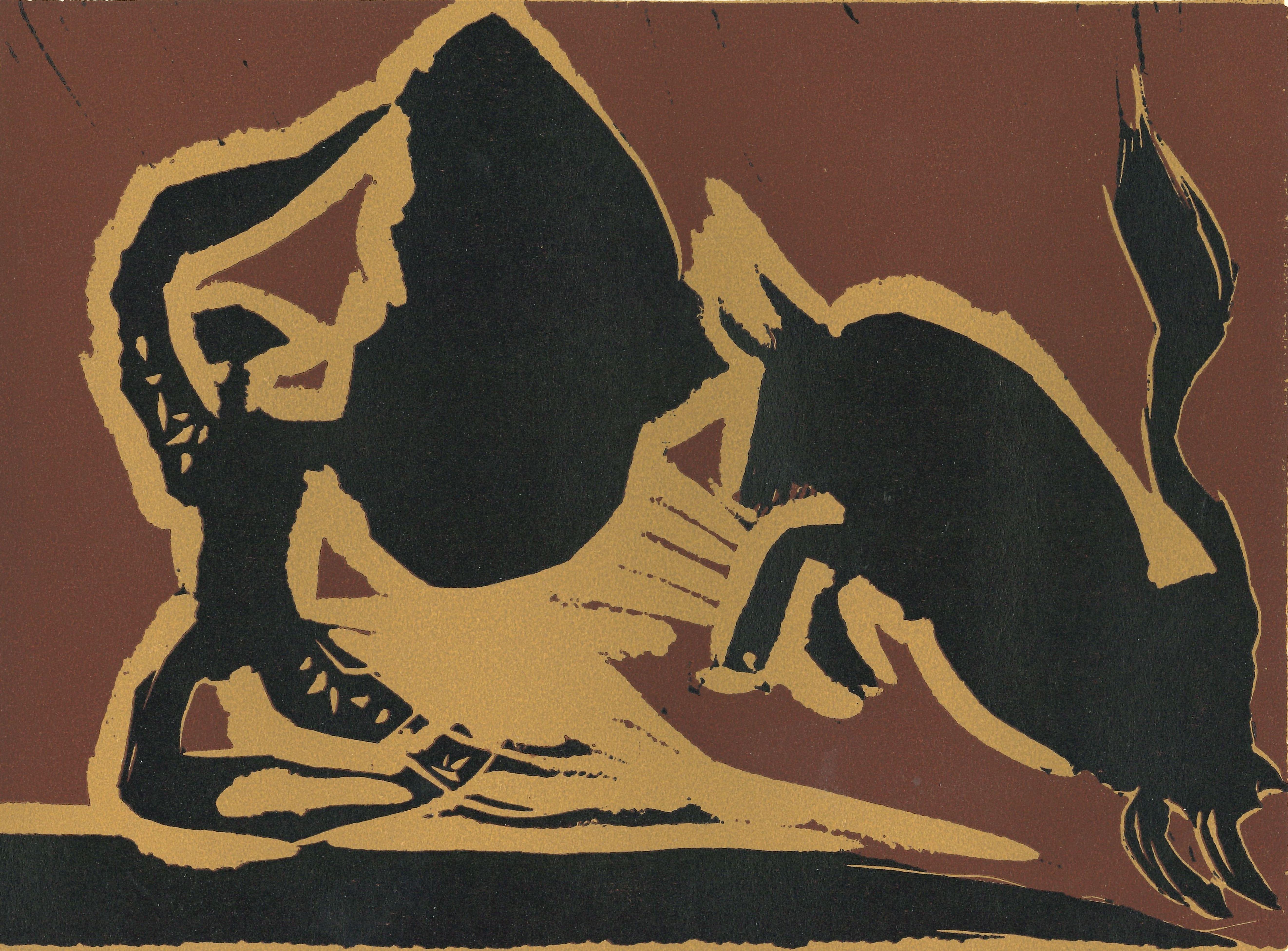 (after) Pablo Picasso Figurative Print – Farol – Linolschnitt nach Pablo Picasso – 1962