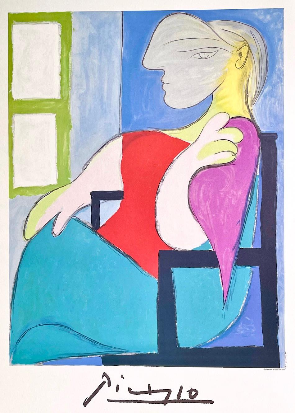 FEMME ASSISE PRES D'UNE FENÊTRE(Marie-Thérèse Walter) Lithograph, Seated Woman - Print by (after) Pablo Picasso