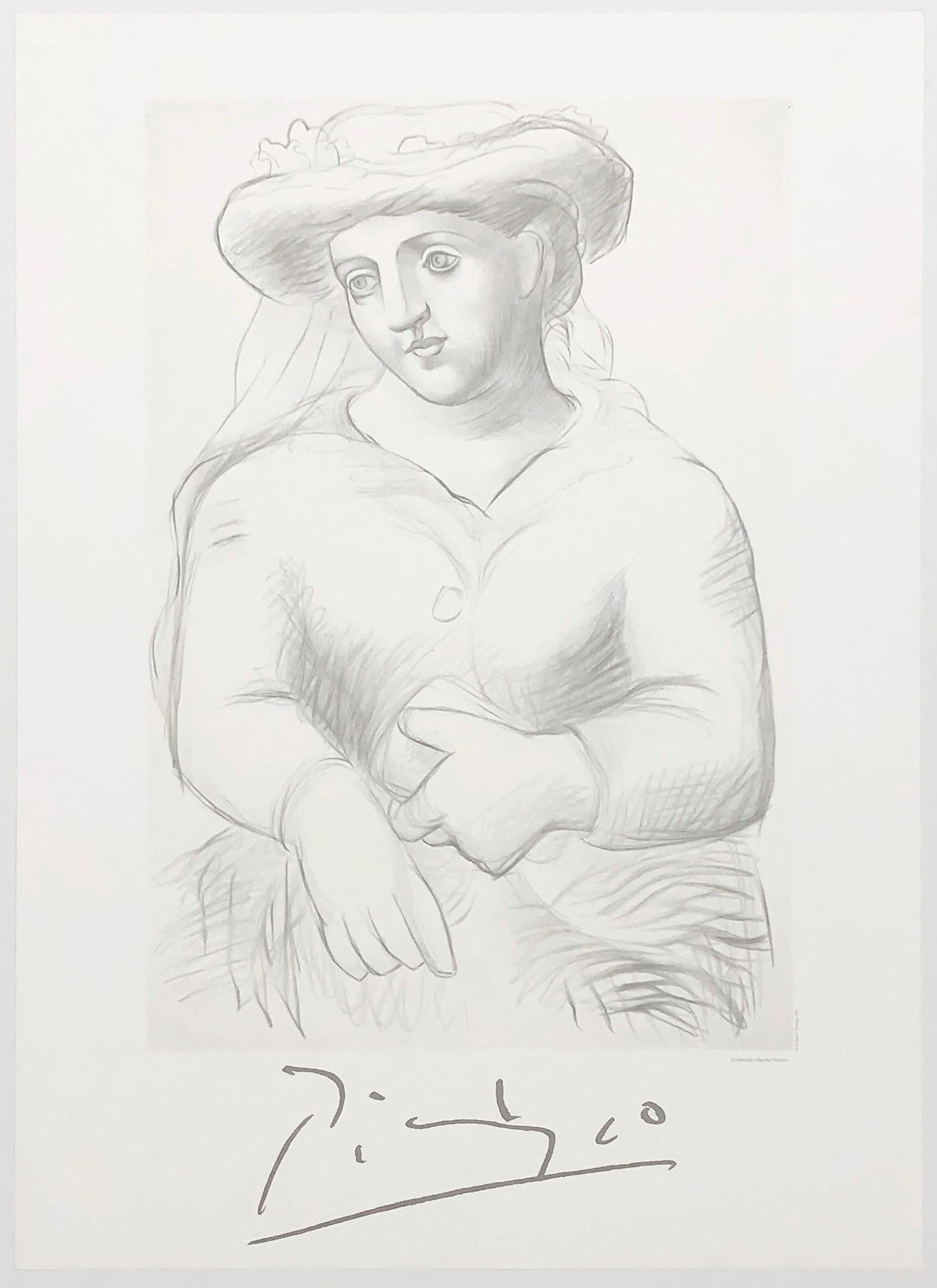 FEMME AU CHAPEAU ET AU MISSEL