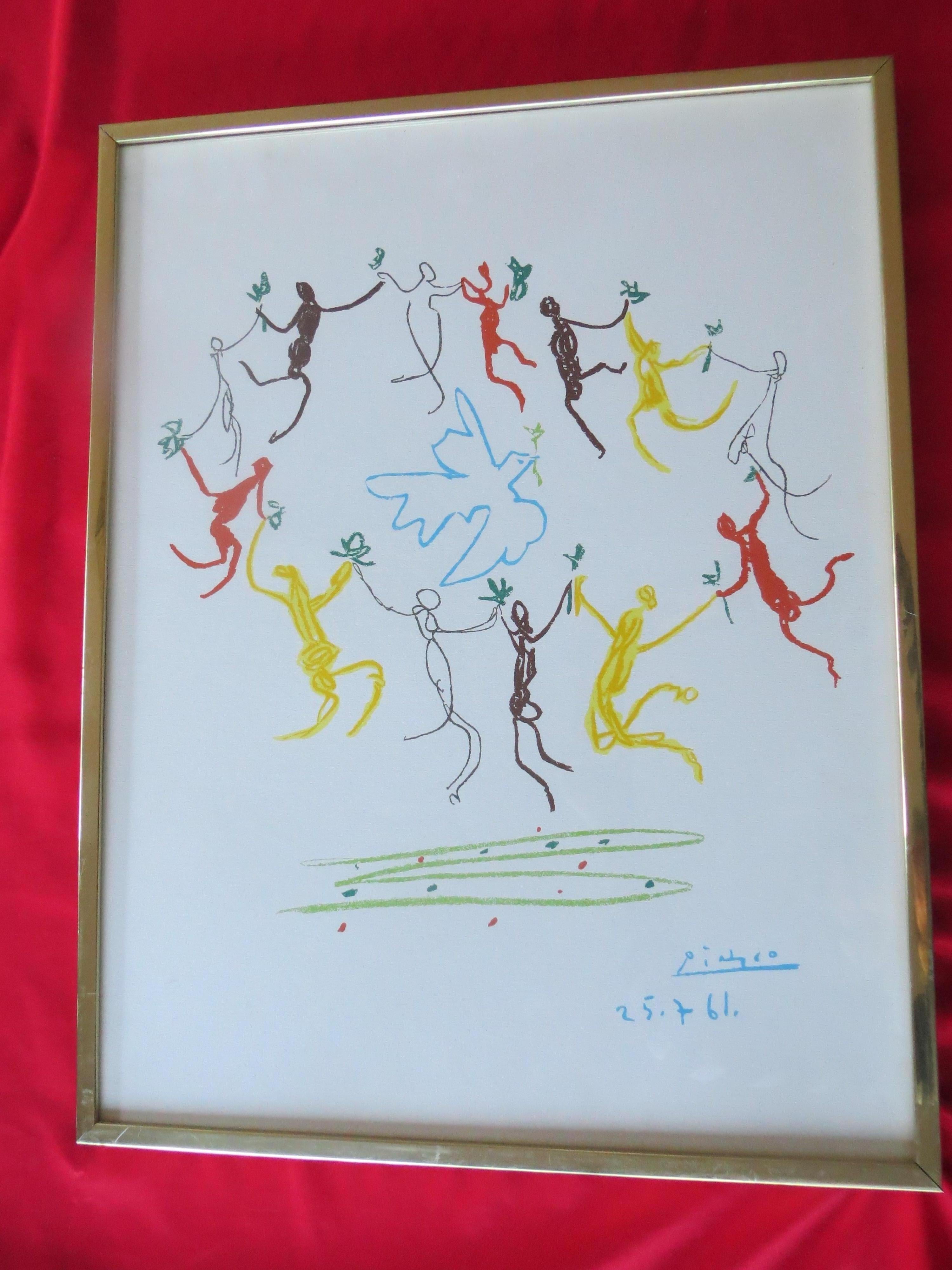 FROM THE ROUND OF FRIENDSHIP AFTER PICASSO 1961 - Print by (after) Pablo Picasso