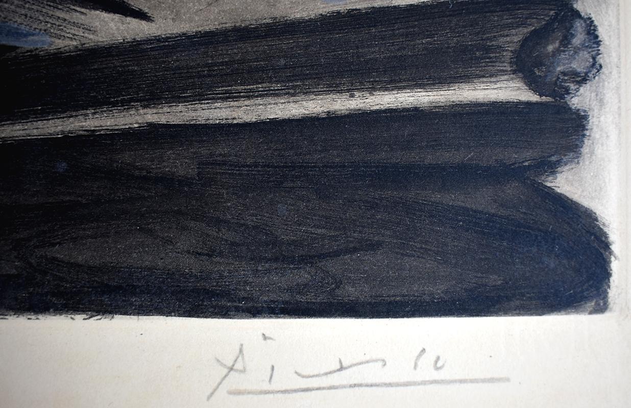 Ziegen Totenkopf auf dem Tisch (Kubismus), Print, von (after) Pablo Picasso