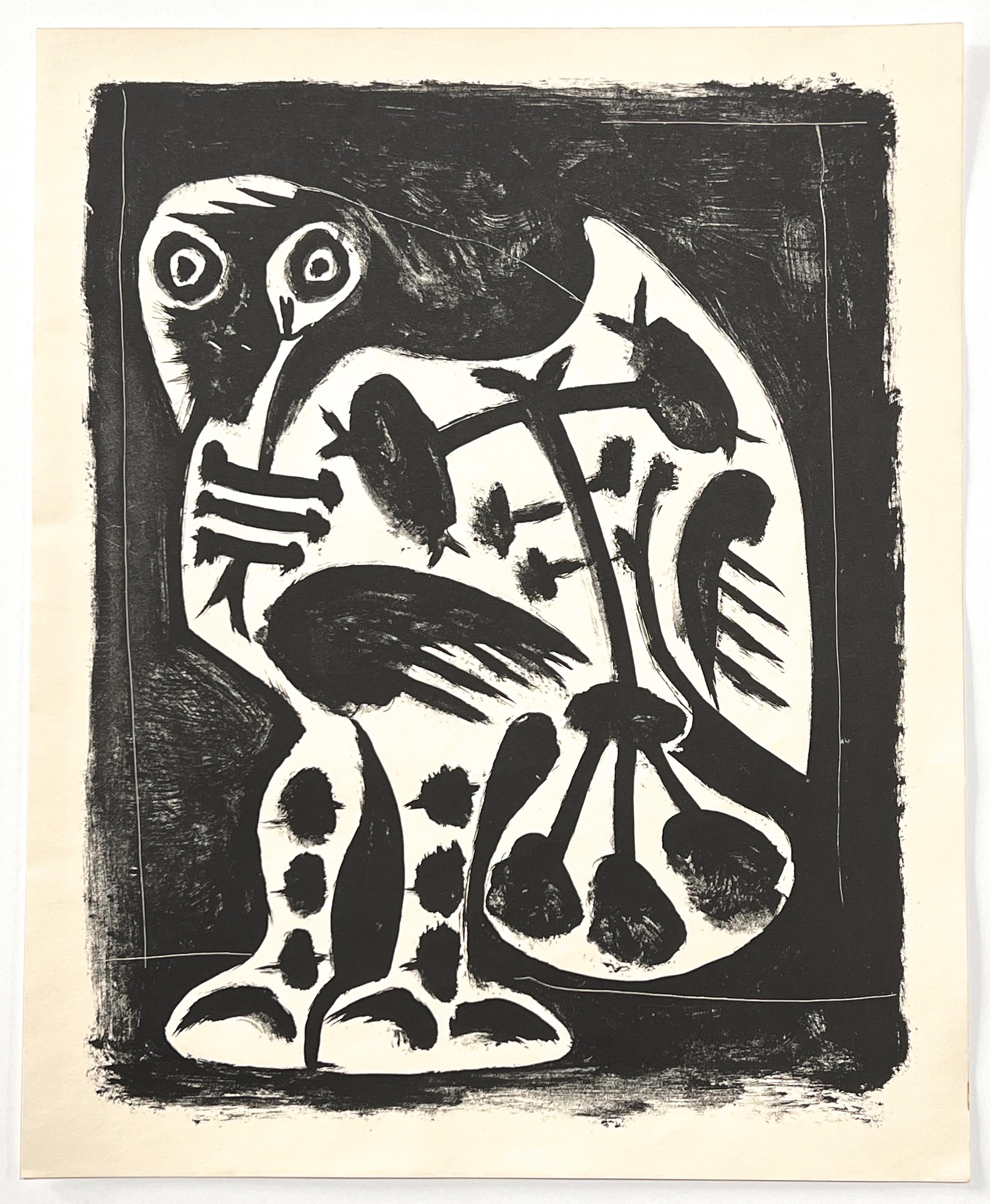 "Great Owl" lithograph - Print by (after) Pablo Picasso