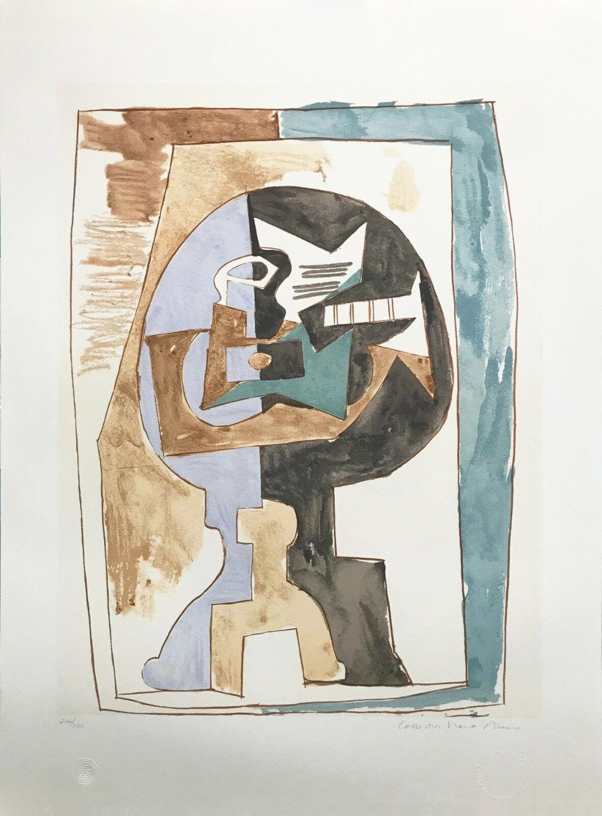 (after) Pablo Picasso Figurative Print - Gueridon et Guitare (from Picasso Estate Collection)