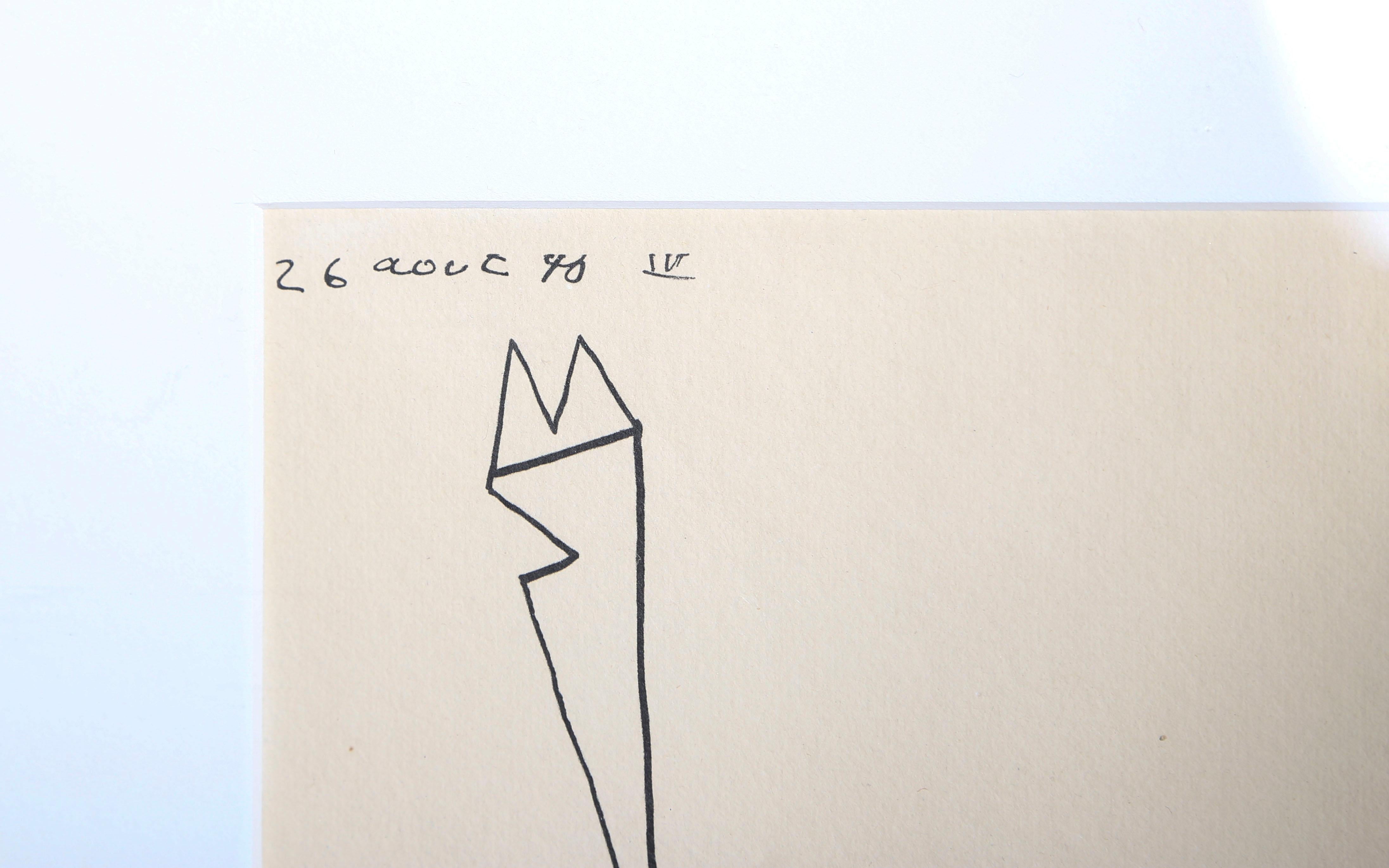 Hommage á la Nymphe, Collotype cubiste et Pochoir d'après Pablo Picasso en vente 2