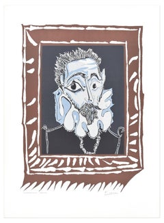 Homme à la Fraise - Original Lithograph After Pablo Picasso - 1973