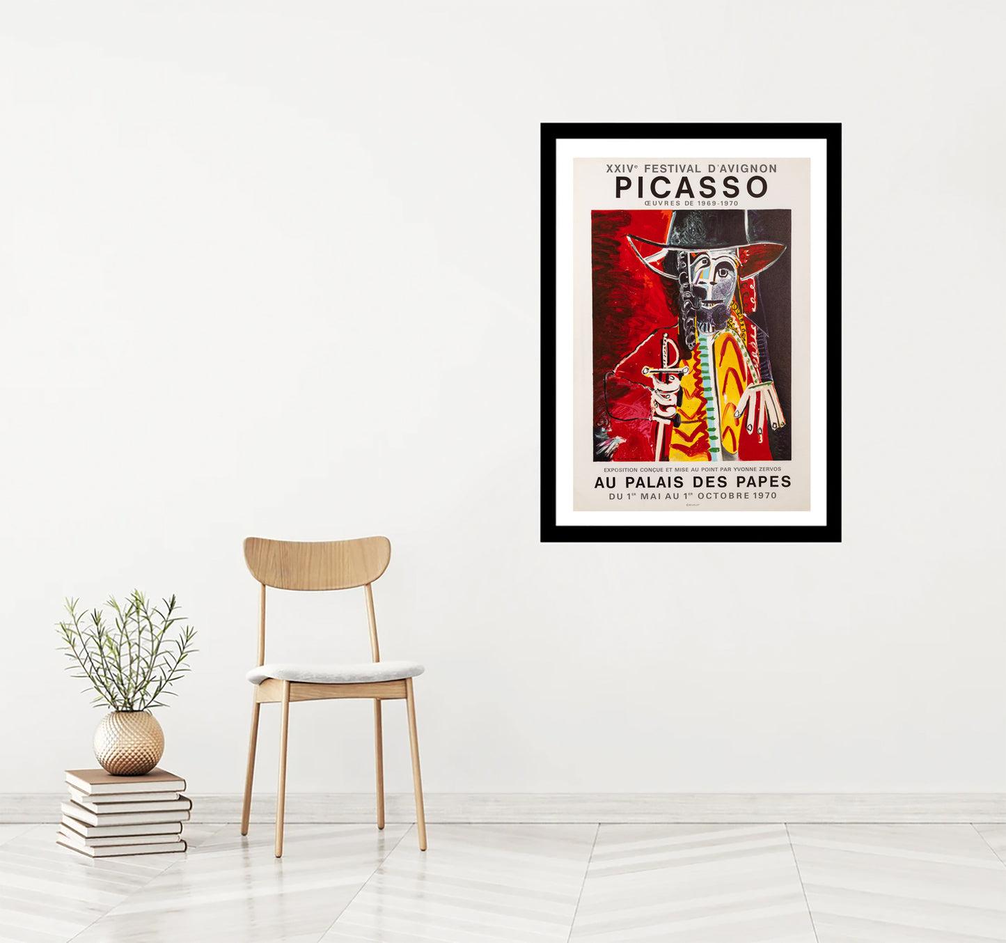 Homme a l'épée - Picasso - Au Palais des Papes (after) Pablo Picasso, 1970 For Sale 1