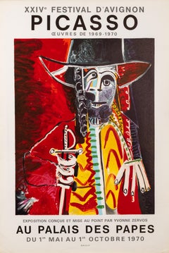 Homme à l'épée - Pablo Picasso - Au Palais des Papes (d'après) Pablo Picasso, 1970