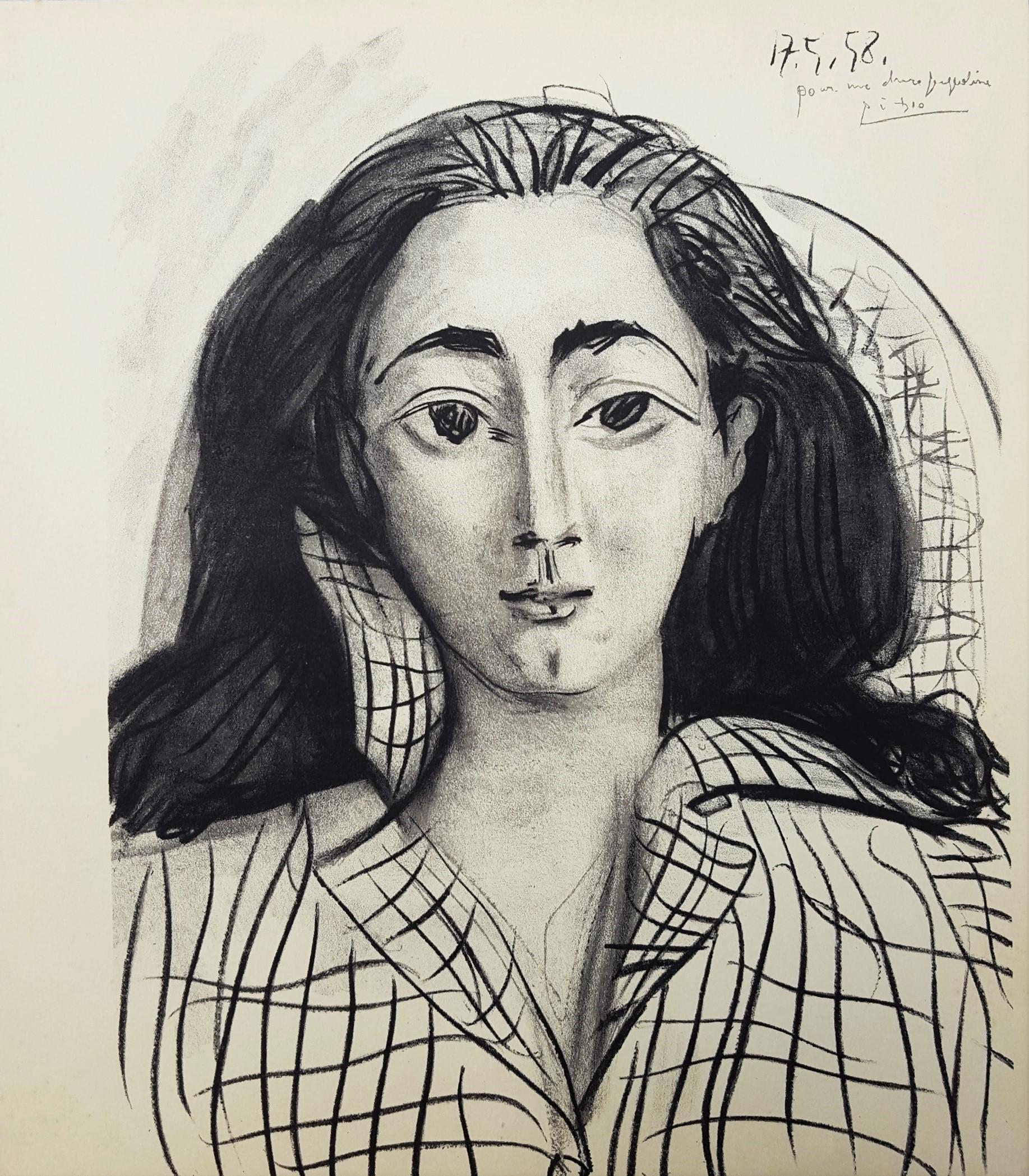 (after) Pablo Picasso Portrait Print - Jacqueline