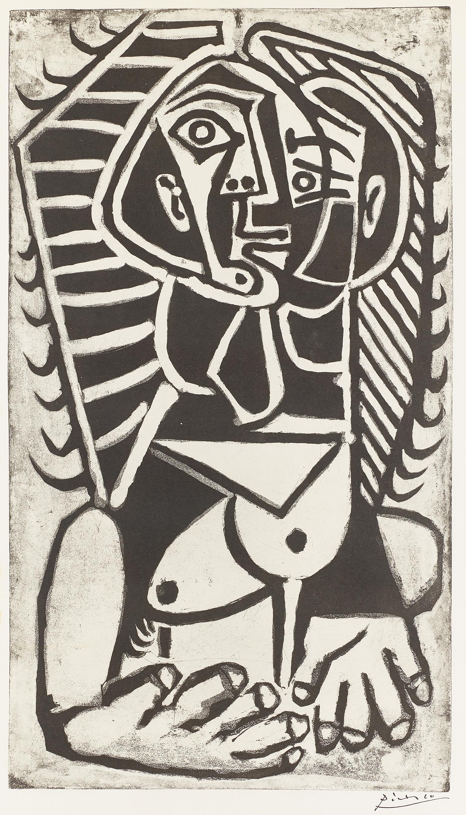 L' égyptienne. - Art Deco Print by (after) Pablo Picasso